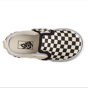 Vans Asher Checkers Slip-on Sneakers- Boys